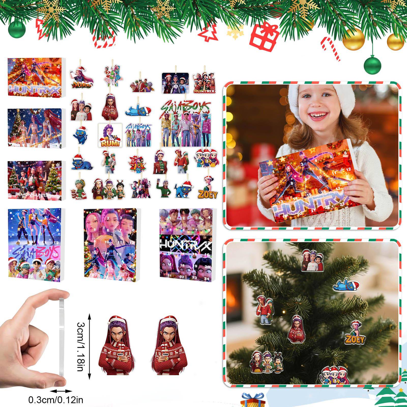 Adventskalender Innehåller 24 Gåvor, Söta Figurer Docka Adventskalender, Nedräkningskalender Med Överraskningsleksaker, Samlarfigurer Gåva Till Barn c