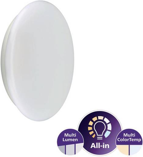 Ledinaire Væg/Loft WL060V 1100-1700-2200lm/830-840 IP44 Hvid m/sens