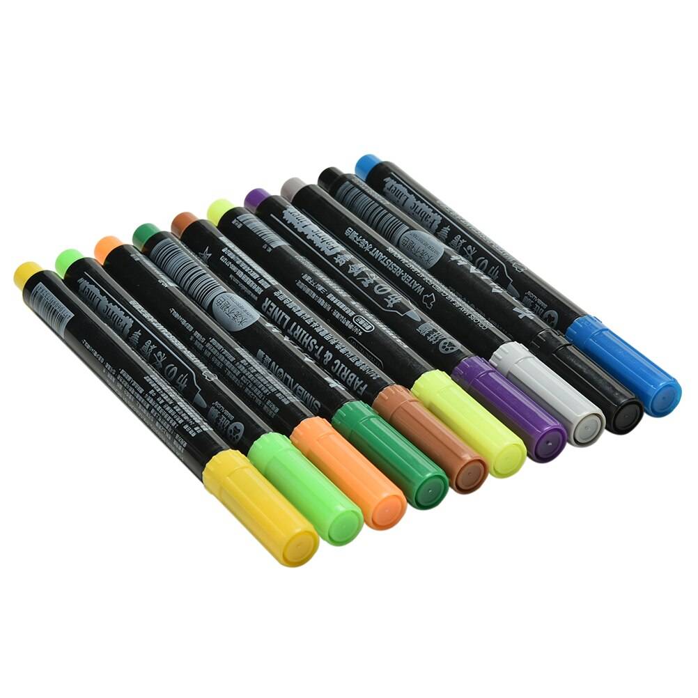 Simbalion Tygmarker 10 Färger - Grå