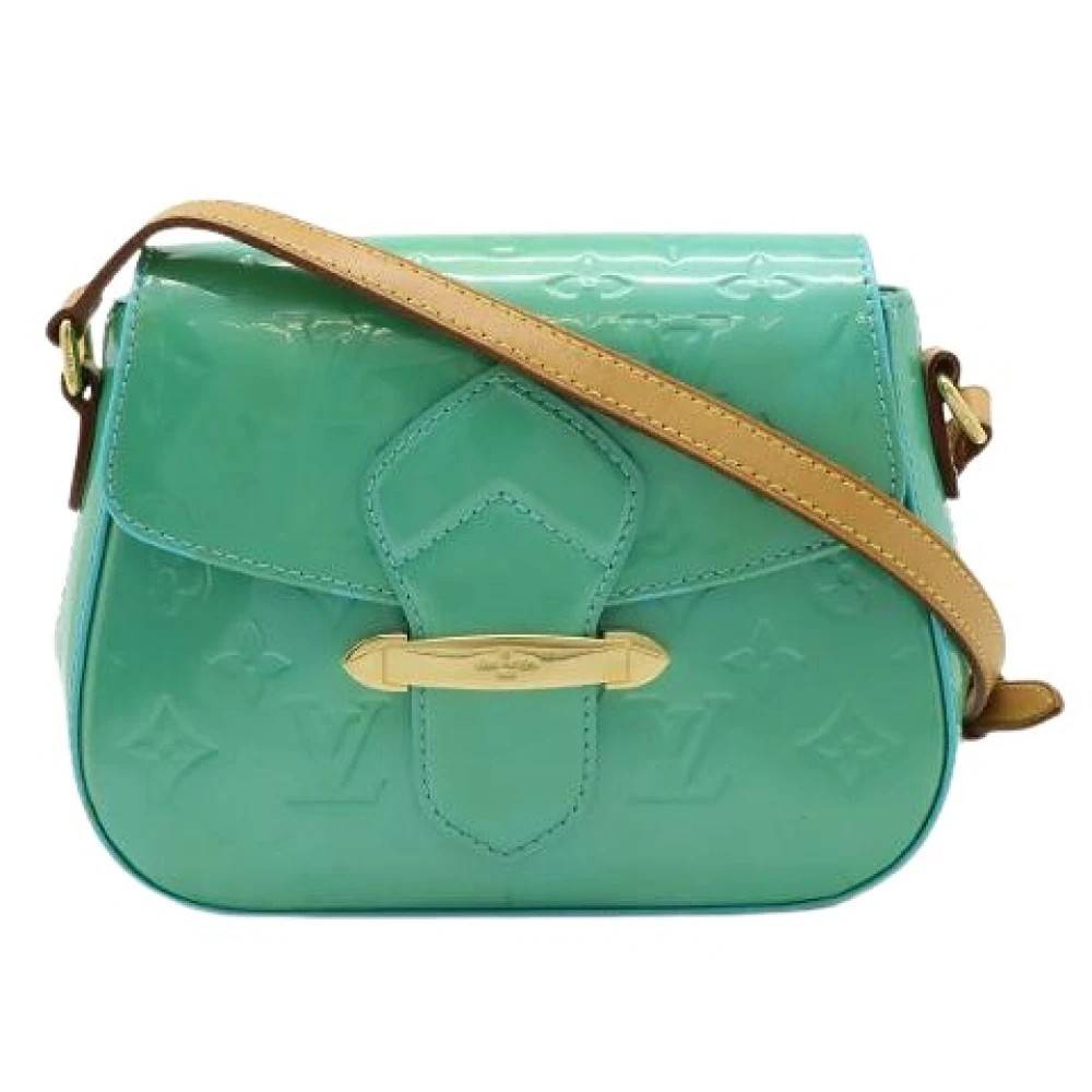Louis Vuitton Vintage Pre-owned Monogram Vernis Belleflower PM Skuldertaske - Vintage - Dame - Blå - ONE SIZE - Uld