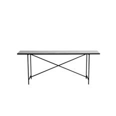 HANDVÄRK Furniture Console Black Frame White Marble