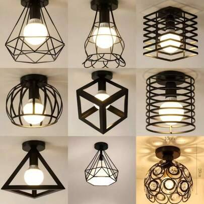 1 st Nordic Style järntakslampa för balkong, trappa, korridor, bar - exkluderar glödlampa (Multi-size)