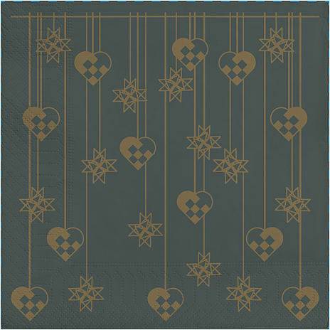 Windsor juleservietter 33x33 cm 20-pak