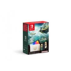 Nintendo | Switch OLED - The Legend of Zelda: Tears of the Kingdom Edition - Spilkonsol - Full HD - 64GB - Sort/Hvid| Inkl. 2 x Joy-Con (Guld/Grøn)