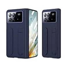 Telefontillbehör Compatible with Xiaomi Mix Fold 3 Screen Protector Case,Full Body Protective Case W Adjustable Kickstand+Finger Strap Handheld Design Shockproof Flip Slim Phone Case Drop Shockproof P