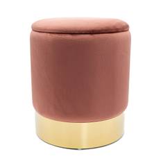 Sammetspall Decoration Stool Pouf Velor Stool Ø 31 H 38 cm