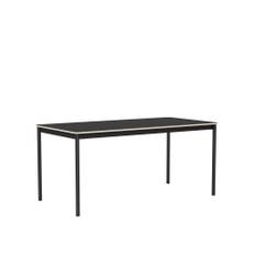 Muuto - Base Table 160 x 80 cm Plywood - Black Linoleum/Black - Matbord - Mika Tolvanen