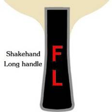 Sanwei fextra 7 ( nordic vii) bordtennisblad (7 ply wood, japan tech, stiga clipper cl struktur) racket ping pong bat - L&#xE5;ngt handtag fl