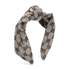Gucci Kids - GG pannband i kanvas - barn - bomull/polyester/polyamid - One Size - Neutral