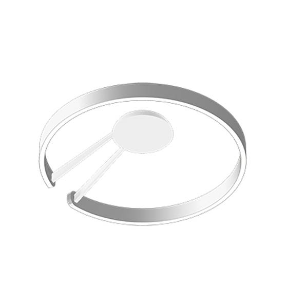 Occhio Mito aura 60 loftlampe bred, air, mat sølv/hvid