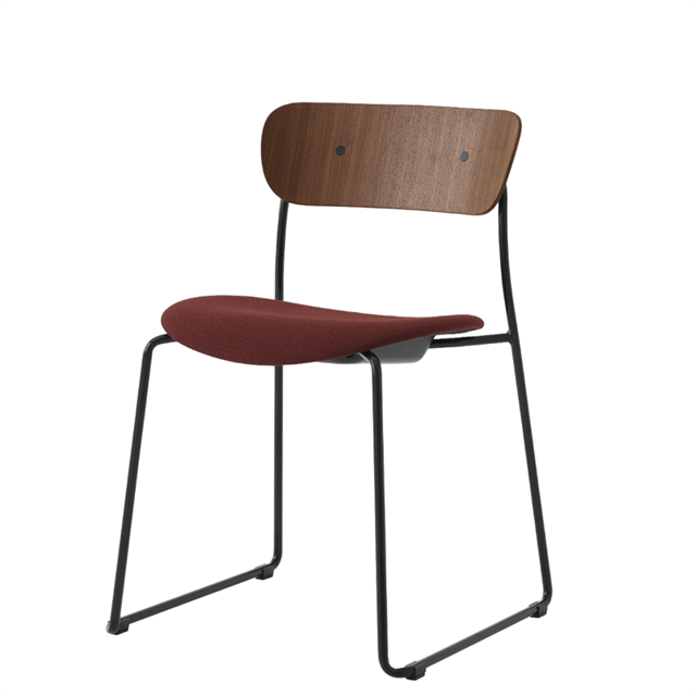 &Tradition Pavilion Av52 Matstol Polstrad Sits Svart/fiord - Stolar Stål Fiord - 139854A241A012