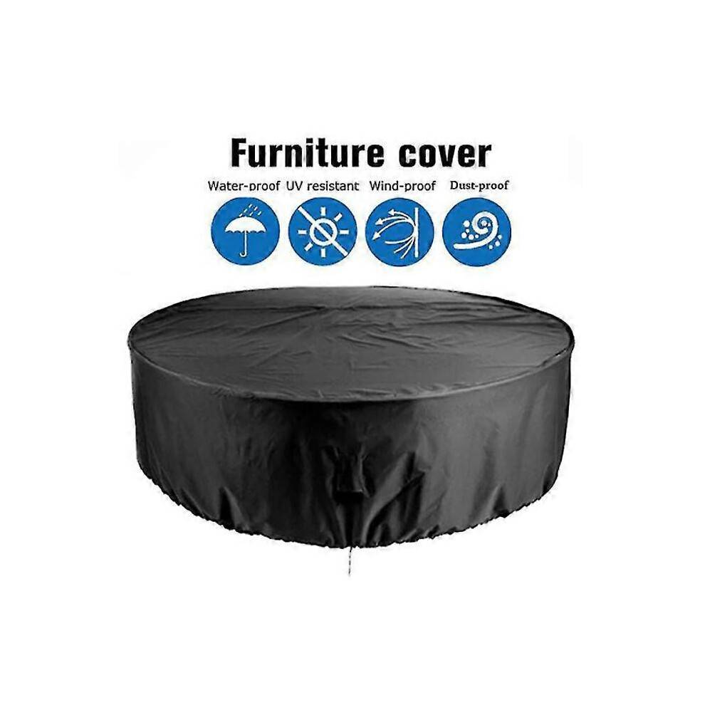 (86x36cm) Furniture Cover,Round Terrace Furniture Cover, Waterproof Outdoor Table And Chair Cover, Outdoor Furniture Cover