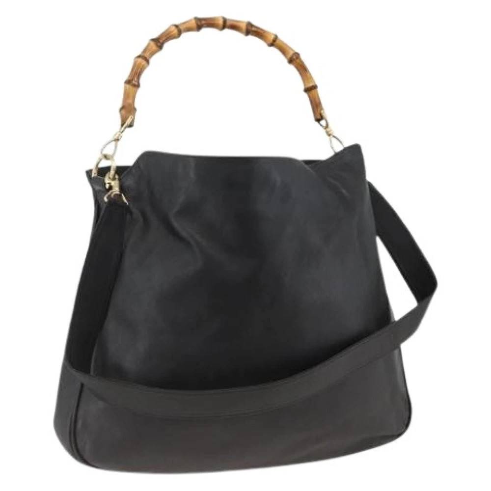 Gucci Vintage Pre-owned Vintage Skuldertaske - Vintage - Dame - Sort - ONE SIZE - Uld
