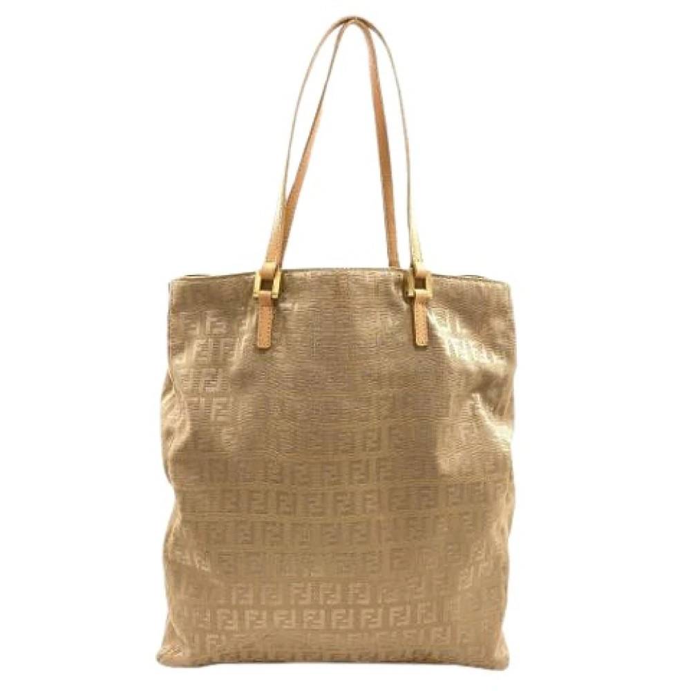 Fendi Vintage Pre-owned Vintage Canvas Tote Bag - Vintage - Dame - Brun - ONE SIZE -