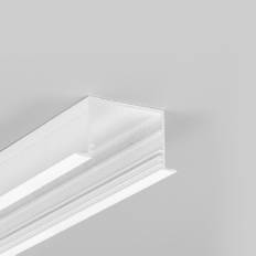 2m aluminiumsprofil VARIO30-07 ACDE-9/U9 - Hvit lakkert, innfelt, LED skinne