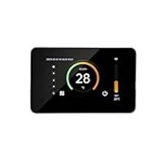 Smart termostat, Tuya 4,3" LCD Smart Home Termoregulator, Varmt golvtermostat for elektrisk uppvärmning Temperaturregulator Gaspanna, för hemmet(Black 3A)