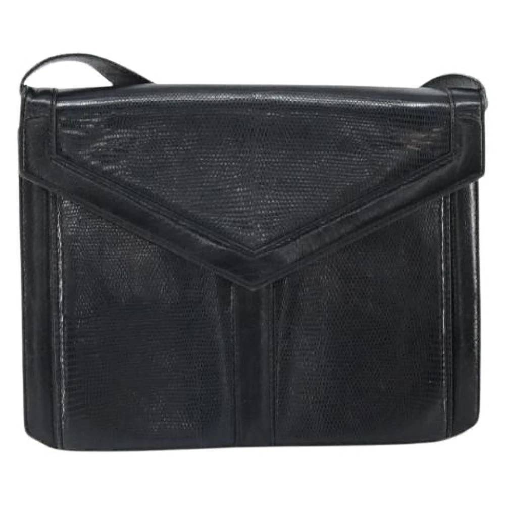 Saint Laurent Vintage Pre-owned Vintage skuldertaske - Vintage - Dame - Sort - ONE SIZE - Uld