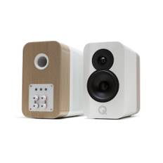 Q Acoustics Concept 300 White och Light Oak