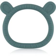 Petite&Mars Silicone teether Teddy bitring för barn från födseln Misty Green 1 st.