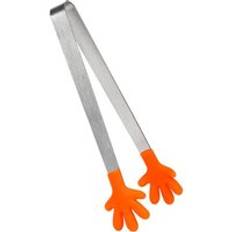 Mini silikon mat bbq tång rostfritt stål handtag porslin handformad mat klipp tillbehör till köksredskap