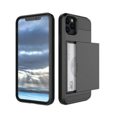 Skal Med Kortfack iPhone 11 Pro Max Svart