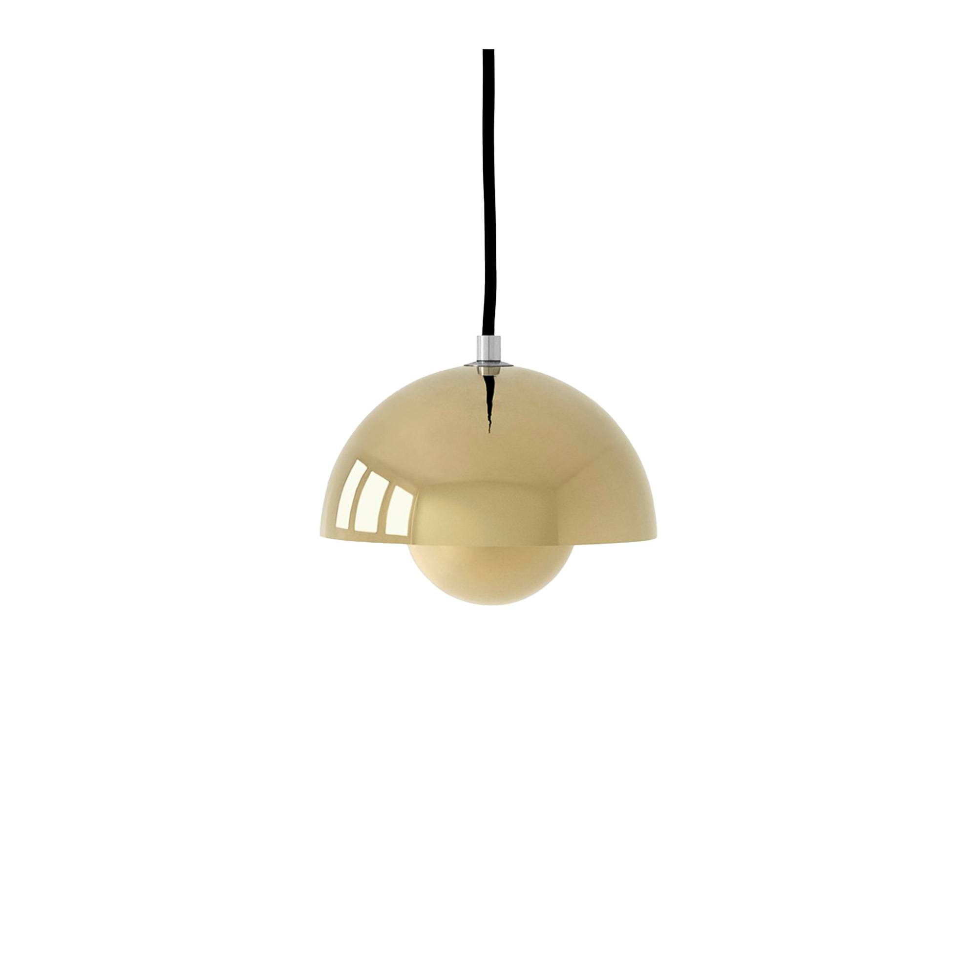 &Tradition - Flowerpot Pendant VP10, Brass-plated - Pendellampor - Verner Panton - Guld - Metall