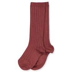 Cóndor - Marsala rib knæstrømper - Rød - str. 6-12 mdr (0)