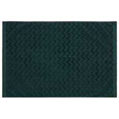 Gant Home Jacquard Herringbone Bademåtte 60x90 Cm - Badeværelsesmåtter Økologisk Bomuld Tartan Green - 852015009-374