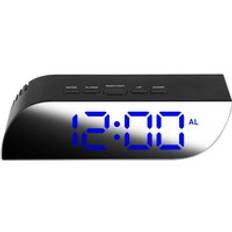 1pc led spegelväckarklocka digital bordsklocka väckningsljus elektronisk stor tid temperaturdisplay heminredningsklocka