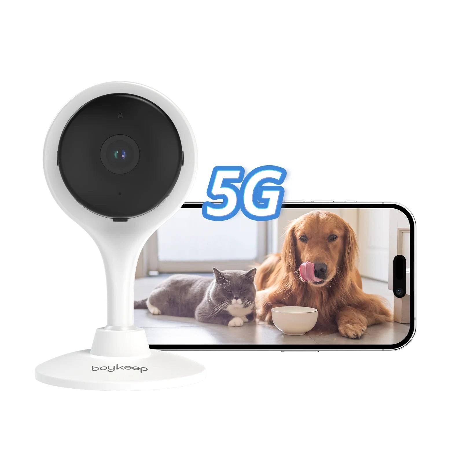 2K Indoor WiFi Security Camera — Baby, Pet & Home Monitor with 2-Way Audio - USB