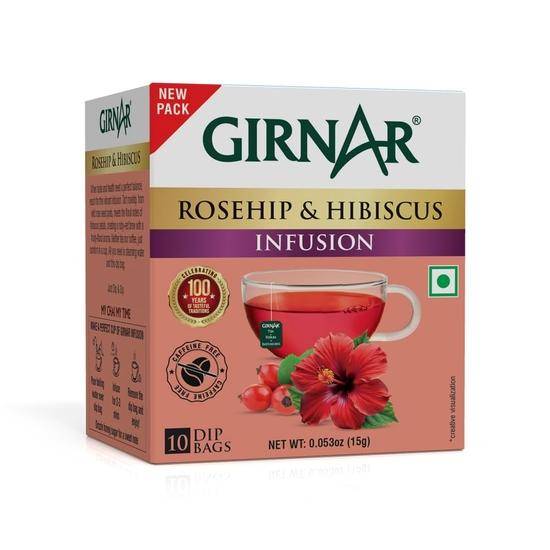 Girnar Nypon & Hibiskus Örtinfusion beige