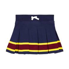 Polo Ralph Lauren Kids Pleated cotton-blend jersey skirt - blue - Y 12-14