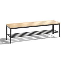 C+P Bænk med skohylde - 42 x 150 x 35,3 cm.