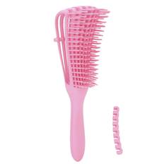 Detangling Hair Brush Knots Detangler Comb Fine Teeth Hair Brush Comb for Long Thick Wet Dry rosa