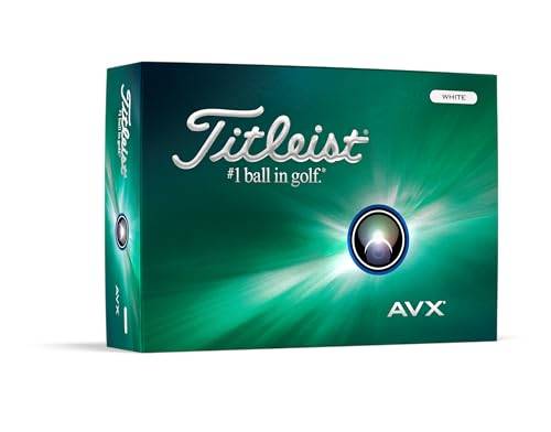 Titleist AVX golfboll, vit