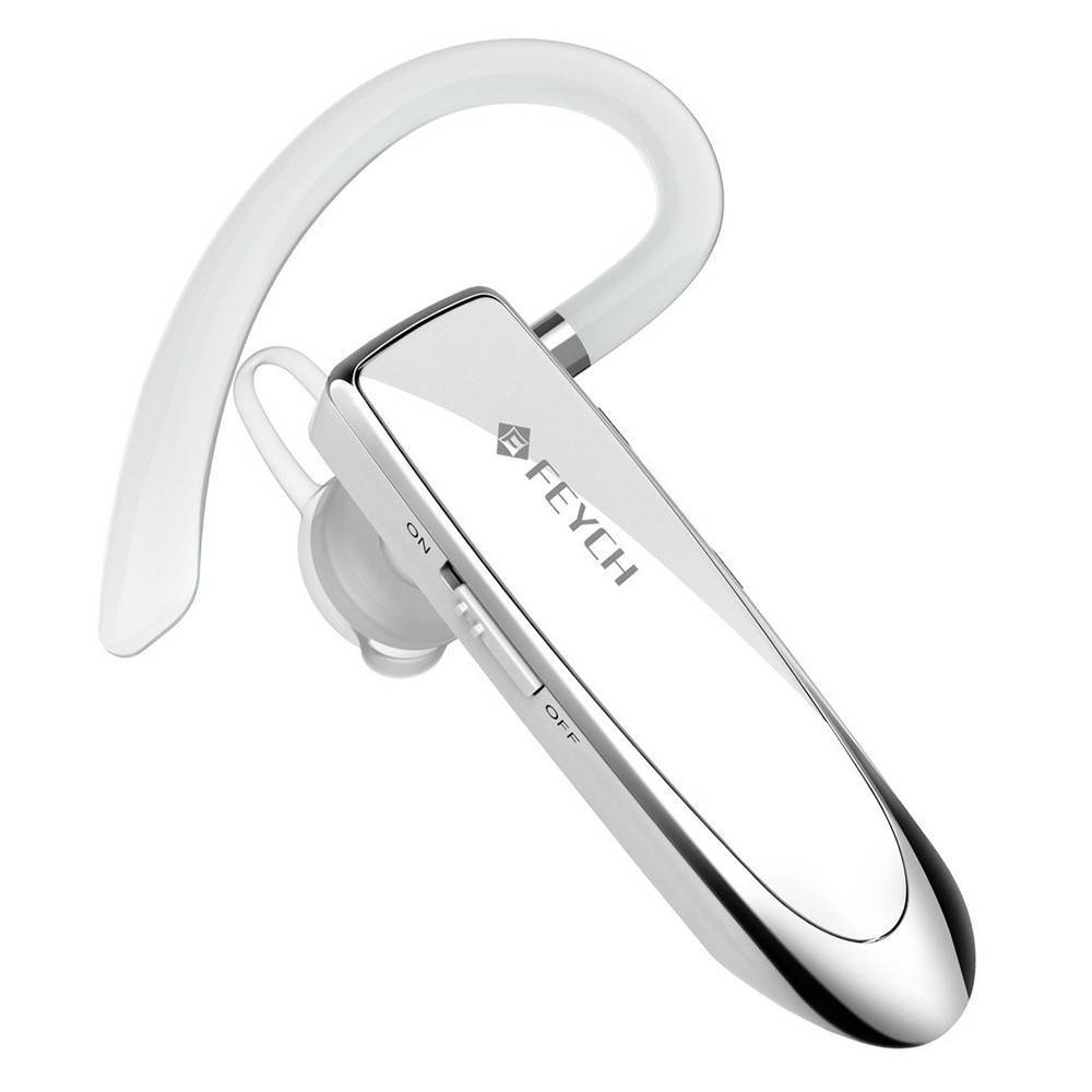 FEYCH Single Ear Trådlösa Headset - För bil / kontor - Vit