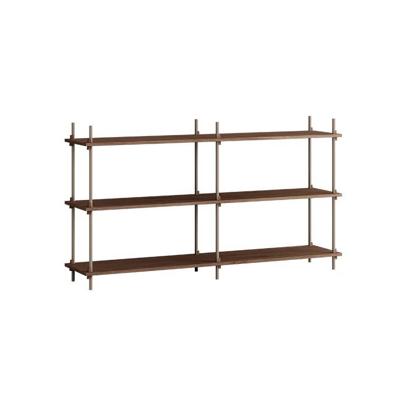Moebe Shelving System - s.85.2.B Røget eg/Warm Grey