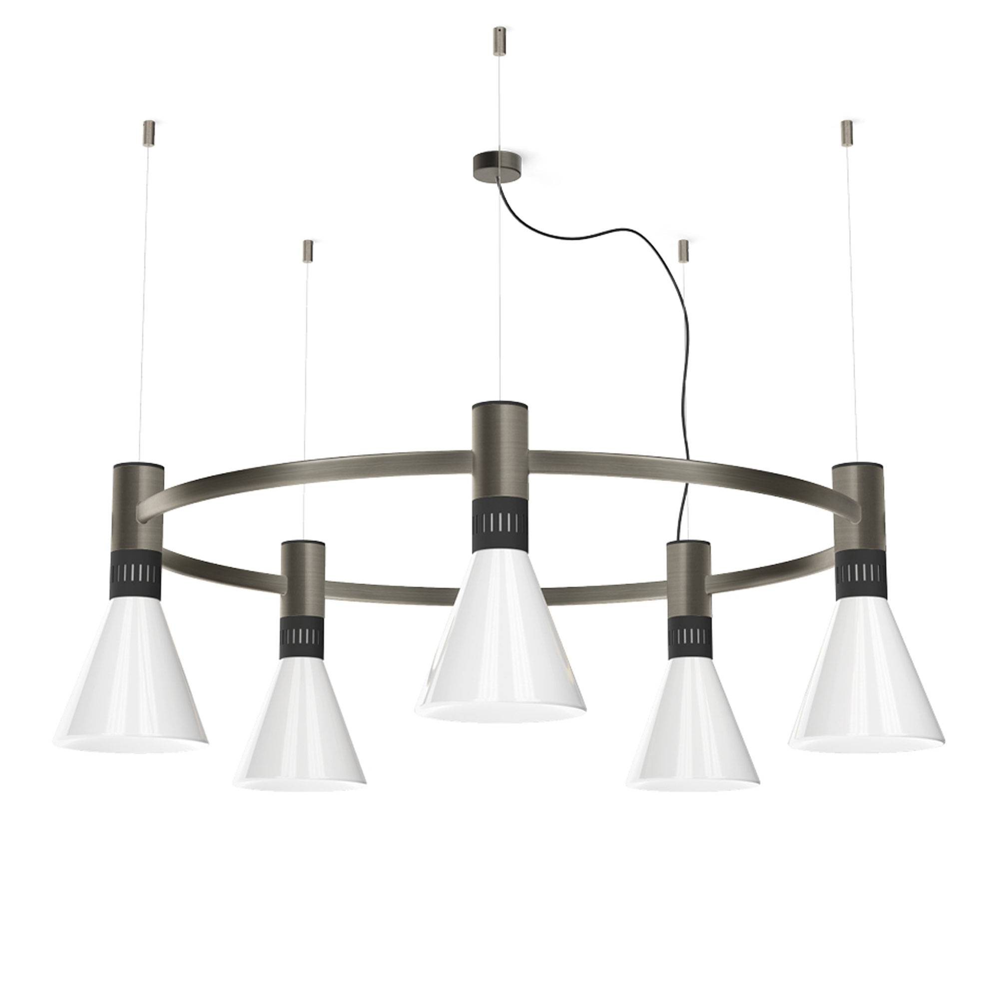 Stilnovo - Cono 5 Phase-Cut pendellampa satin black nickel - Takkronor - Stilnovo - Svart