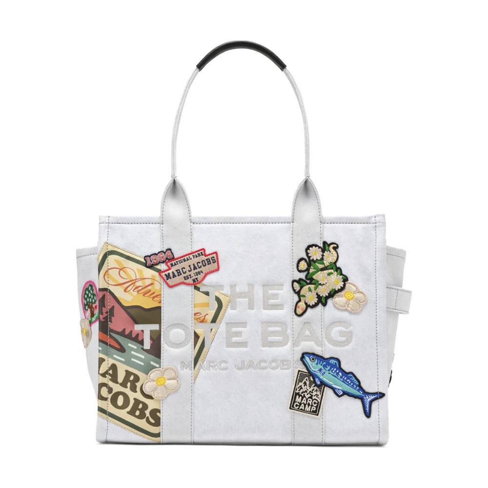 Marc Jacobs The Large Tote Camp Patchwork - Tasker - Dame - Flerfarvet - ONE SIZE - Bomuld