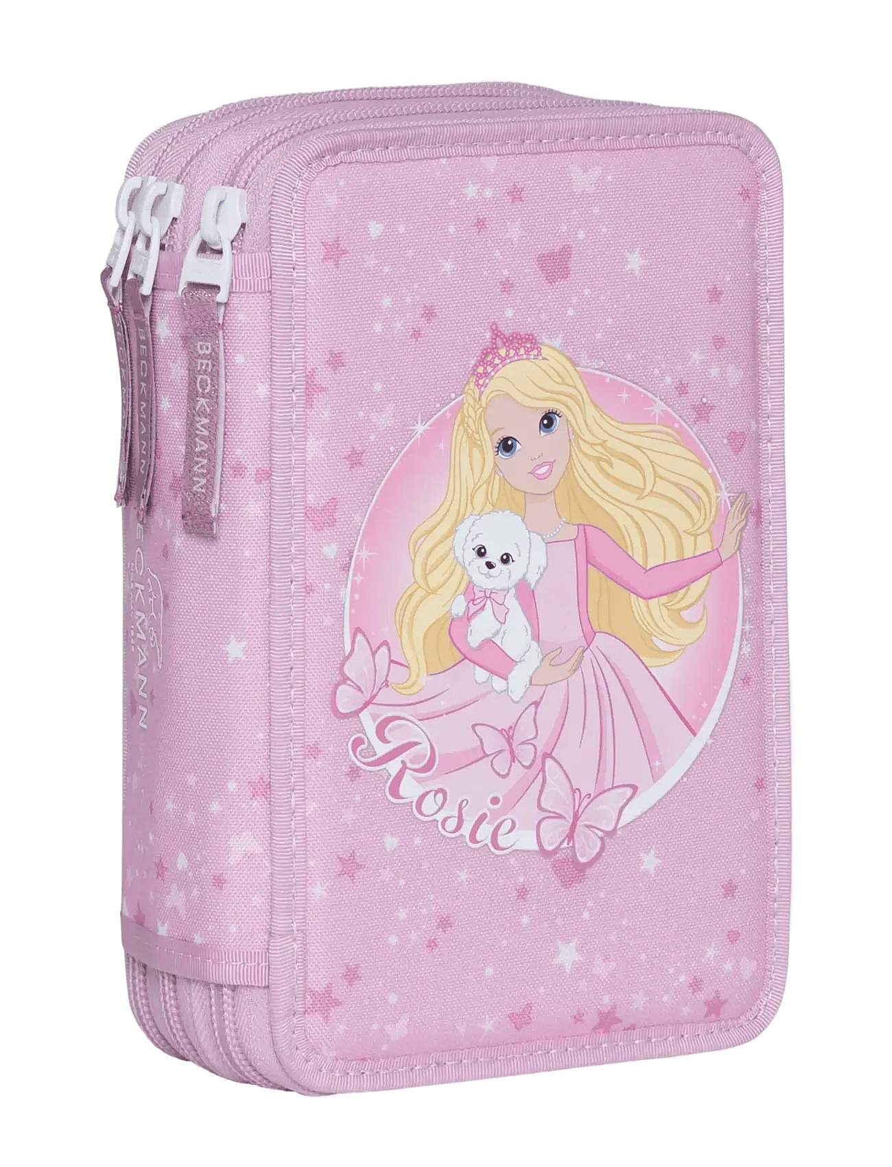 Beckmann Norway Three Section Pencil Case With Content, Rosie - Pink - One Size