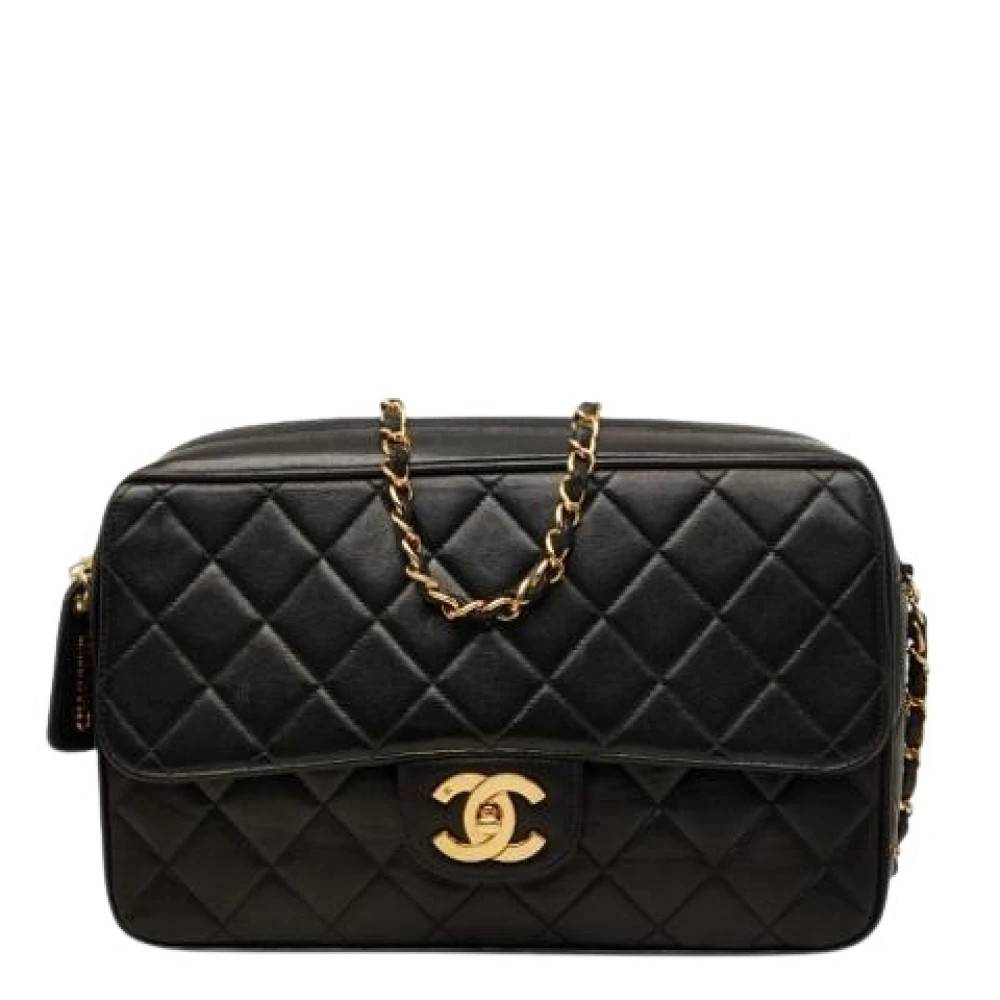 Chanel Vintage Pre-owned Vintage Skuldertaske - Vintage - Dame - Sort - ONE SIZE - Uld