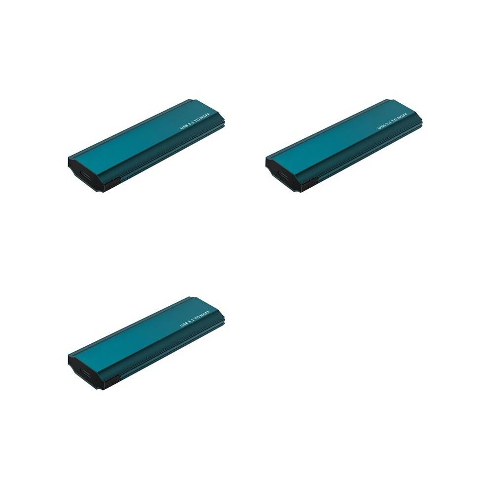 3X M.2 NGFF SSD HDD Enclosure10Gbps USB3.1 to Type C External Hard Drive Case for Support 2230 2242 2260 2280
