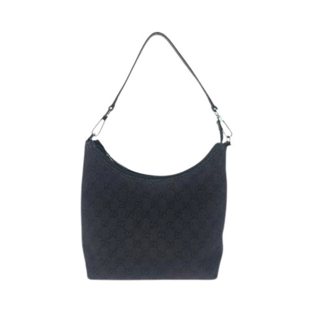 Gucci Vintage Pre-owned GG Canvas 2way Bag - Vintage - Dame - Sort - ONE SIZE - Uld