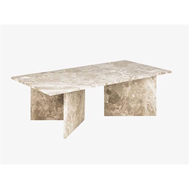 Vega Marmor sofabord / 70x140 cm. / Latte Marmor / Stærk Pris