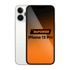 RePOWER iPhone 13 Pro 128 GB, sølv, Grade B ➞ På lager - klar til levering