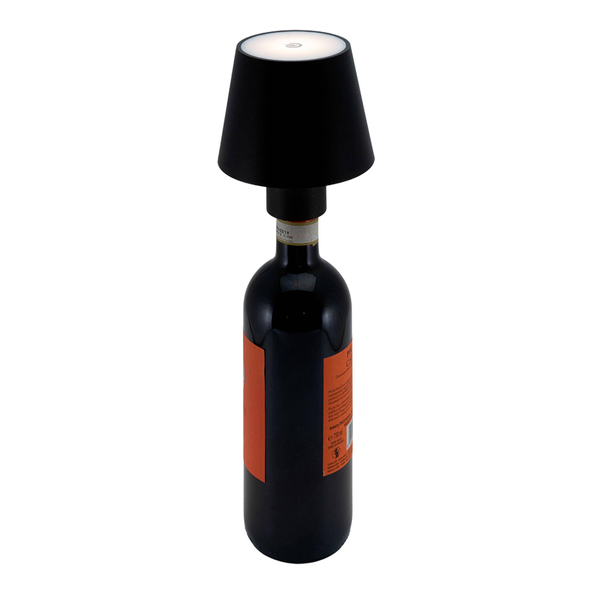 Bordlampe til flaske Securit Paris, sort.