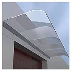 Front Door Canopy Awning Rain Shelter,Semi Frosted Front Door Canopy Rain Shelter Cover,Windproof Polycarbonate Porch Awning， Door Awning Canopy Garden Canopy (Size : 40 * 260cm/15.7 * 102.3in)