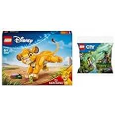 Lego Set: 43243 Simba, kungens lejonpojke och 30665 djungelforskare med baby-gorilla