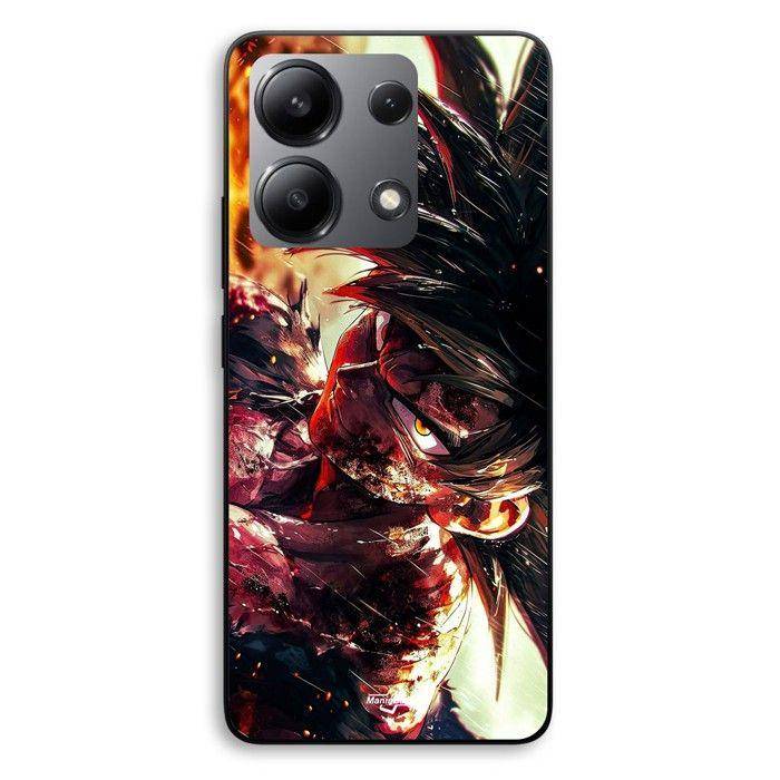 Coque Pour Xiaomi Redmi Note 13 4G Dragon ball goku fan art Maniacase svart