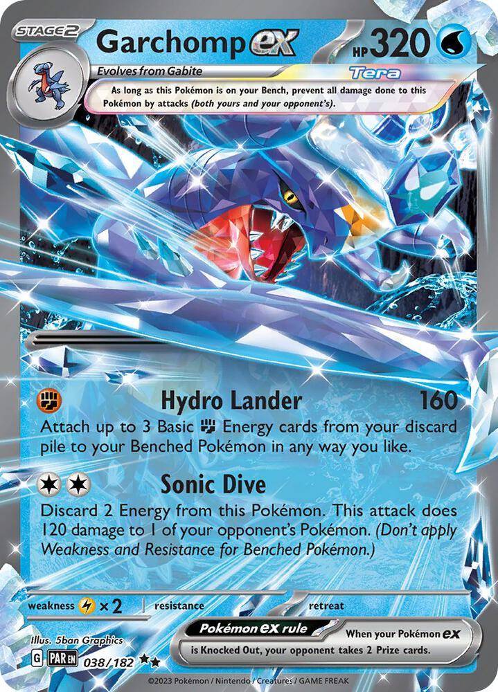 Garchomp ex – 038/182 – SV04 Paradox Rift